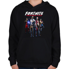 PRINTFASHION FORTNITE PROFI JÁTÉKOS - Gyerek kapucnis pulóver - Fekete