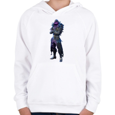 PRINTFASHION Fortnite - Raven Full - Gyerek kapucnis pulóver - Fehér gyerek pulóver, kardigán