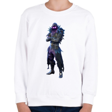 PRINTFASHION Fortnite - Raven Full - Gyerek pulóver - Fehér gyerek pulóver, kardigán