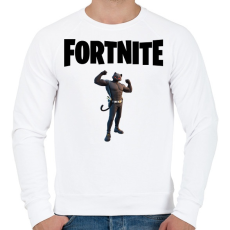 PRINTFASHION Fortnite Shadow Meowscles - Férfi pulóver - Fehér