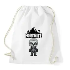 PRINTFASHION Fortnite Skull trooper - Sportzsák, Tornazsák - Fehér tornazsák