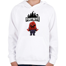 PRINTFASHION Fortnite Sludge - Gyerek kapucnis pulóver - Fehér gyerek pulóver, kardigán