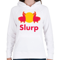 PRINTFASHION FORTNITE - Slurp - Női kapucnis pulóver - Fehér