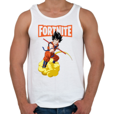 PRINTFASHION Fortnite - Son Goku - Férfi atléta - Fehér atléta, trikó