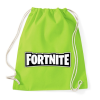 PRINTFASHION Fortnite - Sportzsák, Tornazsák - Limezöld
