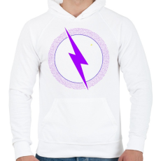 PRINTFASHION FORTNITE - STORM RUN! - Férfi kapucnis pulóver - Fehér