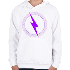 PRINTFASHION FORTNITE - STORM RUN! - Gyerek kapucnis pulóver - Fehér gyerek pulóver, kardigán