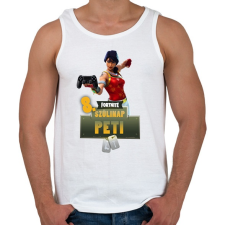PRINTFASHION Fortnite születésnap - Férfi atléta - Fehér atléta, trikó