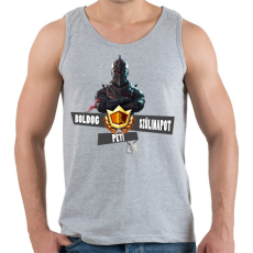 PRINTFASHION Fortnite születésnap - Férfi atléta - Sport szürke