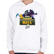 PRINTFASHION Fortnite Születésnap - Gyerek kapucnis pulóver - Fehér gyerek pulóver, kardigán