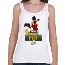 PRINTFASHION Fortnite születésnap - Női atléta - Fehér