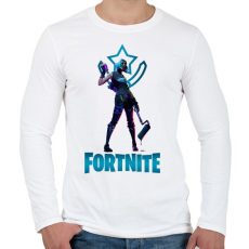 PRINTFASHION Fortnite: Tilted Teknique - Férfi hosszú ujjú póló - Fehér