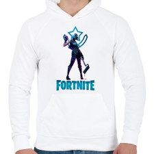 PRINTFASHION Fortnite: Tilted Teknique - Férfi kapucnis pulóver - Fehér férfi pulóver, kardigán