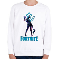 PRINTFASHION Fortnite: Tilted Teknique - Gyerek pulóver - Fehér
