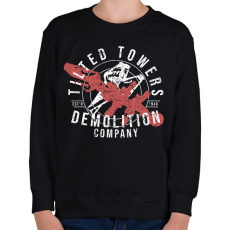 PRINTFASHION Fortnite - Tilted Towers Company - Gyerek pulóver - Fekete