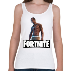 PRINTFASHION Fortnite- Travis Scott - Női atléta - Fehér