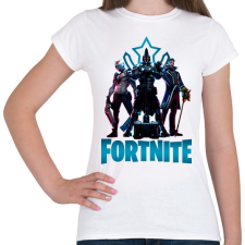 PRINTFASHION Fortnite: X-Lord, Ultima Knight, Y0ND3R - Női póló - Fehér női póló
