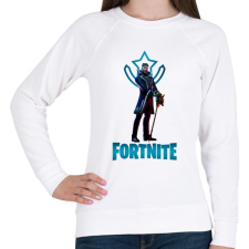 PRINTFASHION Fortnite: Y0ND3R - Női pulóver - Fehér női pulóver, kardigán