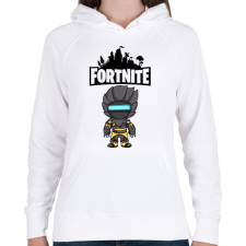 PRINTFASHION Fortnite Zenith Max - Női kapucnis pulóver - Fehér női pulóver, kardigán