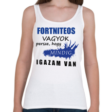 PRINTFASHION Fortniteos vagyok... - Női atléta - Fehér