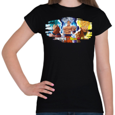 PRINTFASHION FortnitexDragonBall - Női póló - Fekete női póló