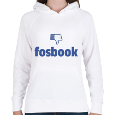 PRINTFASHION fosbook - Női kapucnis pulóver - Fehér női pulóver, kardigán