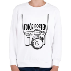 PRINTFASHION Fotóriporter - Gyerek pulóver - Fehér