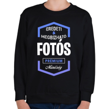 PRINTFASHION Fotós prémium minőség - Gyerek pulóver - Fekete gyerek pulóver, kardigán