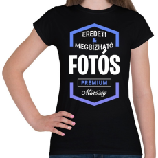 PRINTFASHION Fotós prémium minőség - Női póló - Fekete