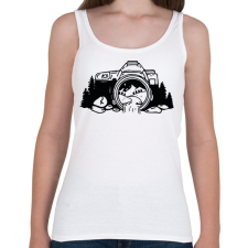 PRINTFASHION Fotózás - Női atléta - Fehér női trikó