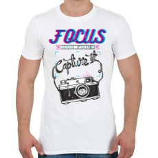 PRINTFASHION Fotózz! - Férfi póló - Fehér