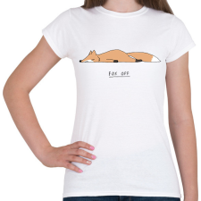 PRINTFASHION Fox off - Női póló - Fehér női póló