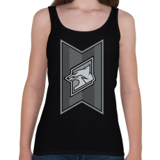 PRINTFASHION Fox Stripes - Női atléta - Fekete