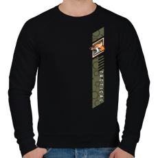 PRINTFASHION Fox Tactical - Férfi pulóver - Fekete