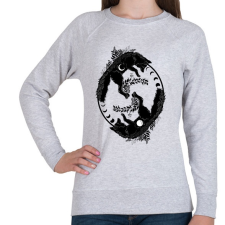 PRINTFASHION foxes and moon phase - Női pulóver - Sport szürke női pulóver, kardigán