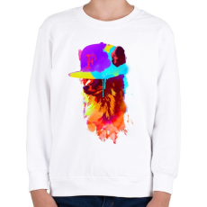 PRINTFASHION Foxeys favourite cap - Gyerek pulóver - Fehér