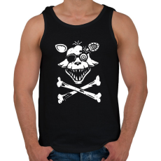 PRINTFASHION Foxy logó 2 - Férfi atléta - Fekete