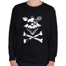 PRINTFASHION Foxy logó 2 - Gyerek pulóver - Fekete gyerek pulóver, kardigán