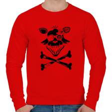 PRINTFASHION Foxy logó - Férfi pulóver - Piros férfi pulóver, kardigán