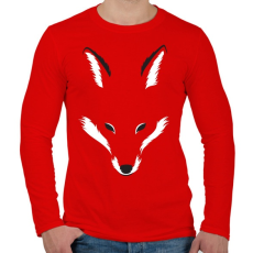 PRINTFASHION Foxy shape - Férfi hosszú ujjú póló - Piros