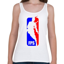 PRINTFASHION FPS-NBA - Női atléta - Fehér női trikó