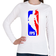 PRINTFASHION FPS-NBA - Női hosszú ujjú póló - Fehér női póló