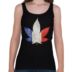PRINTFASHION france ganja - Női atléta - Fekete