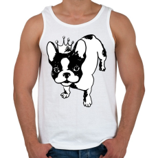 PRINTFASHION Francia bulldog  - Férfi atléta - Fehér