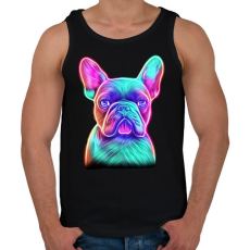 PRINTFASHION Francia bulldog  - Férfi atléta - Fekete