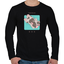 PRINTFASHION Francia Bulldog - Férfi hosszú ujjú póló - Fekete férfi póló