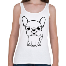 PRINTFASHION Francia bulldog - Női atléta - Fehér