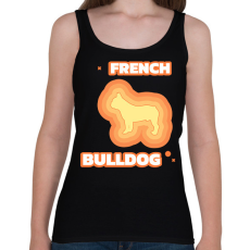 PRINTFASHION Francia bulldog - Női atléta - Fekete