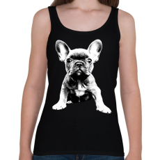 PRINTFASHION Francia Bulldog - Női atléta - Fekete