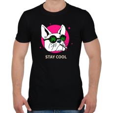 PRINTFASHION Francia Bulldog Weed - Férfi póló - Fekete